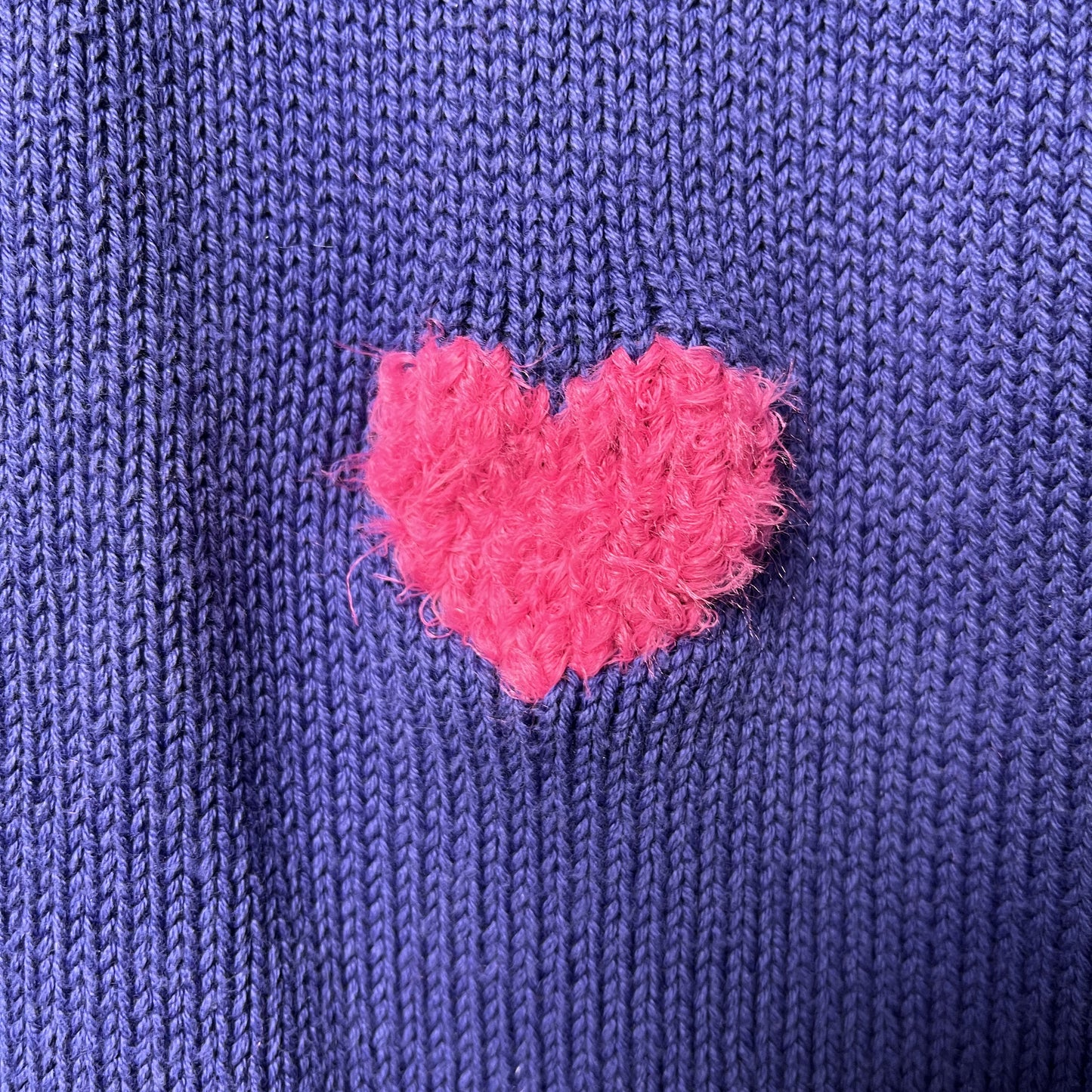 Size 10, M&S | Fluffy hearts jumper | Ready to ship