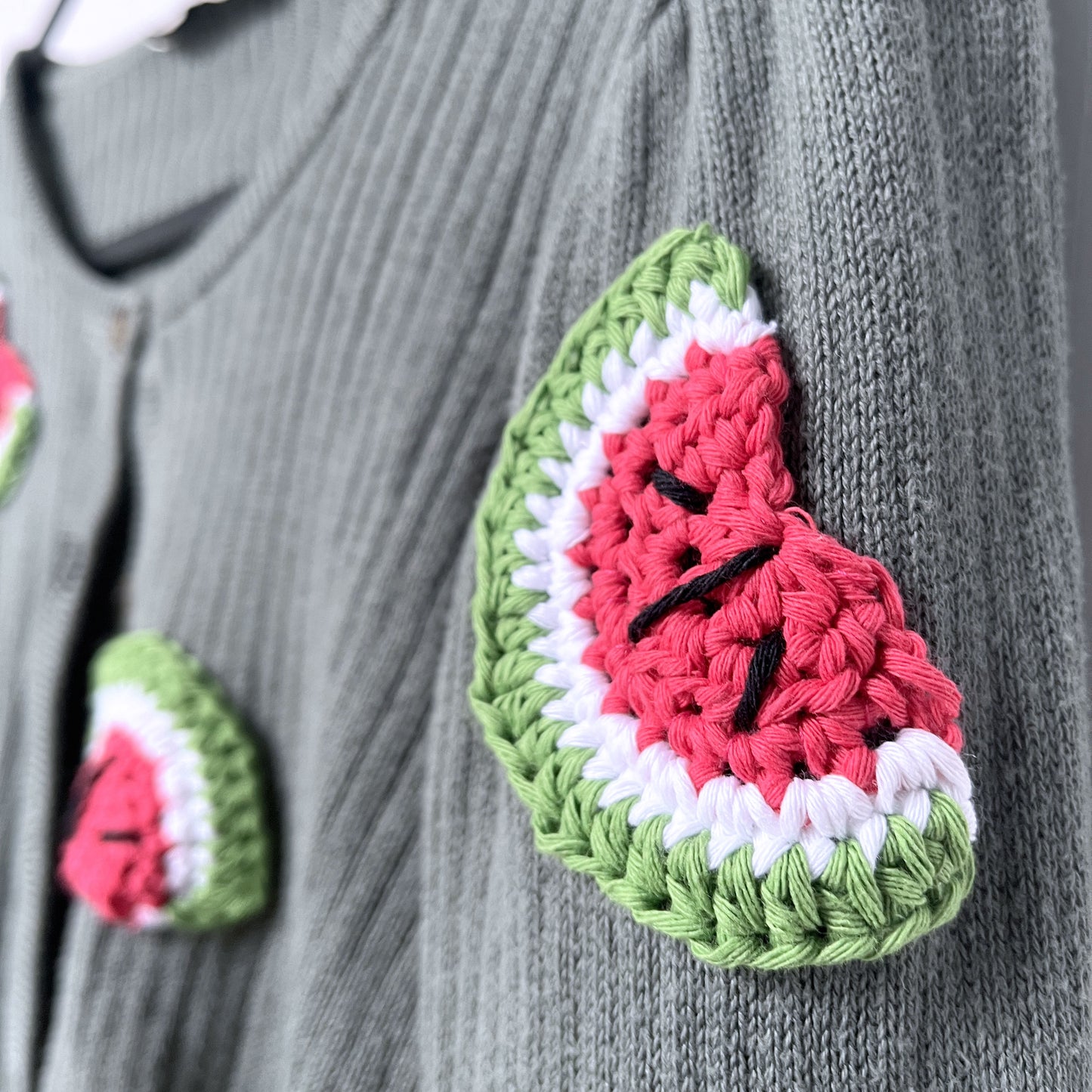 8-9 years, George | Watermelon cardigan | Ready to ship