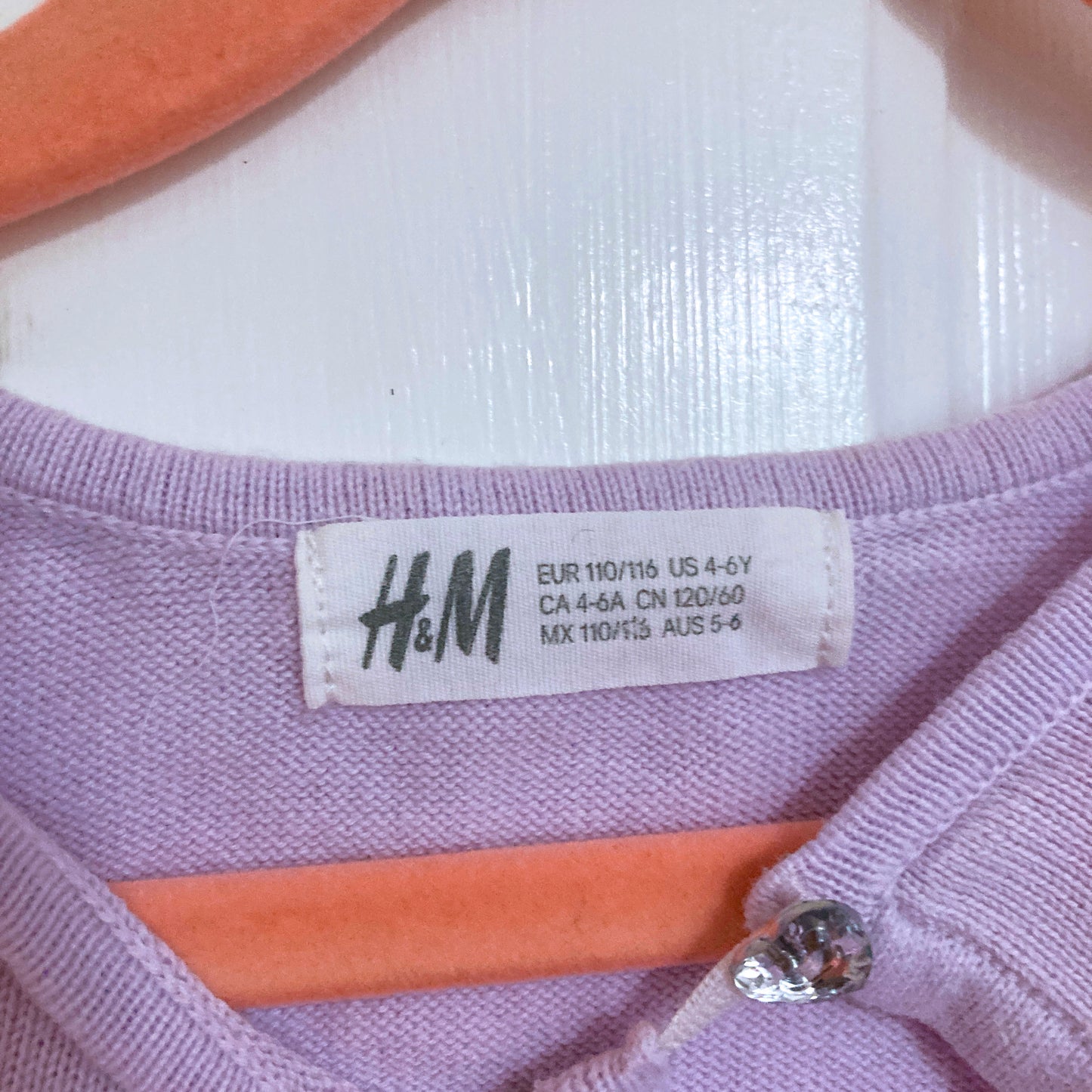 Age 4-6, H&M Kids | Purple shrug | Ready to ship