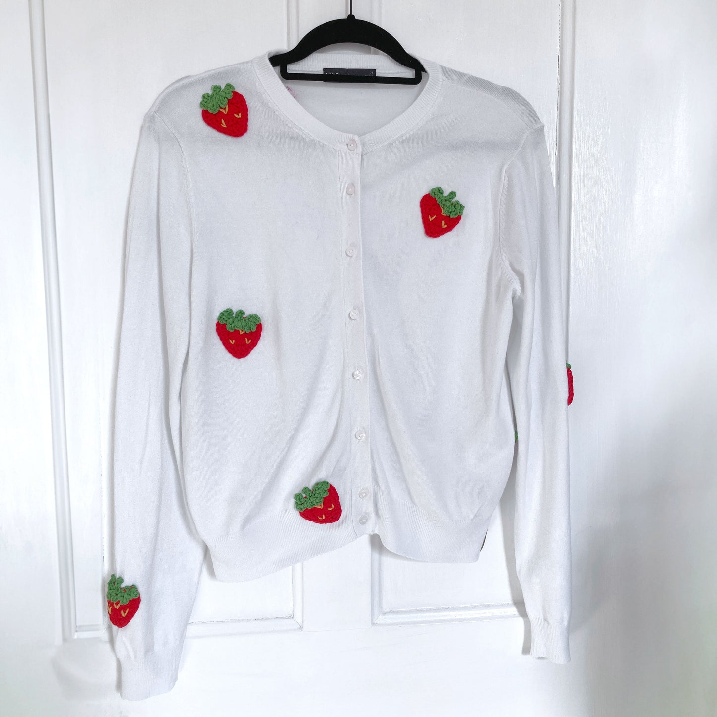 Strawberry cardigan - custom order