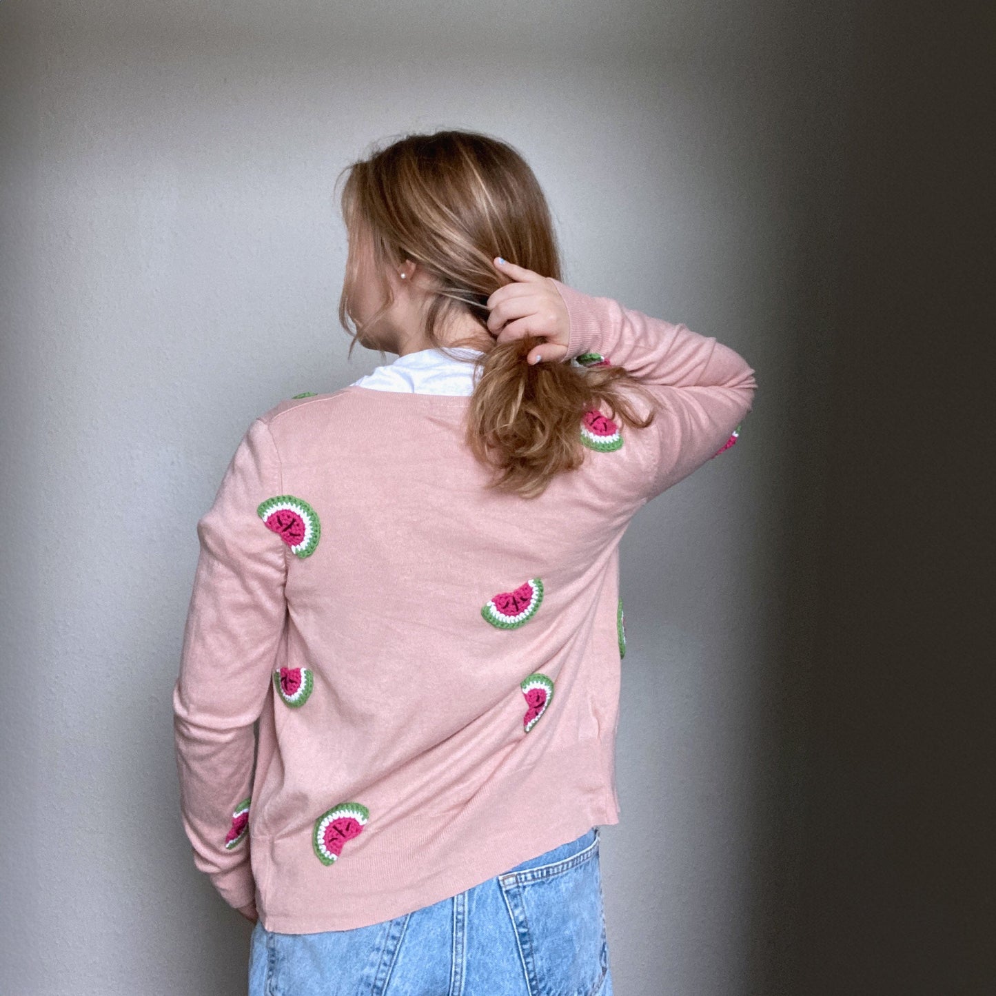 Watermelon cardigan - custom order