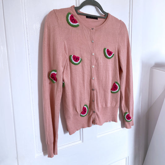 Size 14, M&S | Watermelon cardigan | Ready to ship