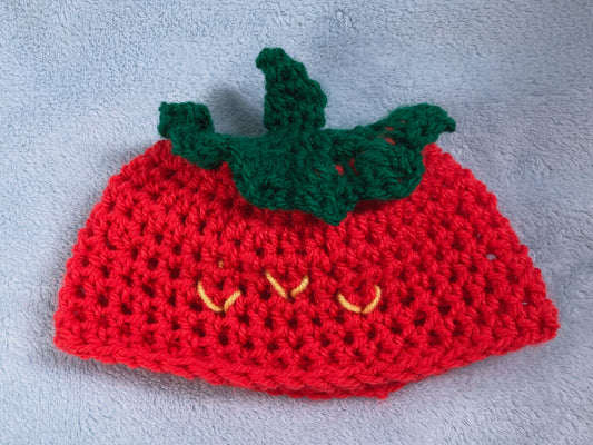 Strawberry baby hat