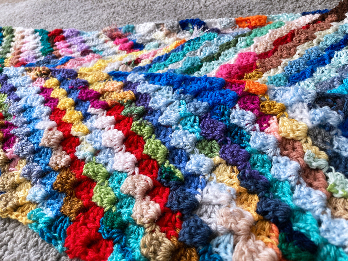 Rainbow confetti scarf