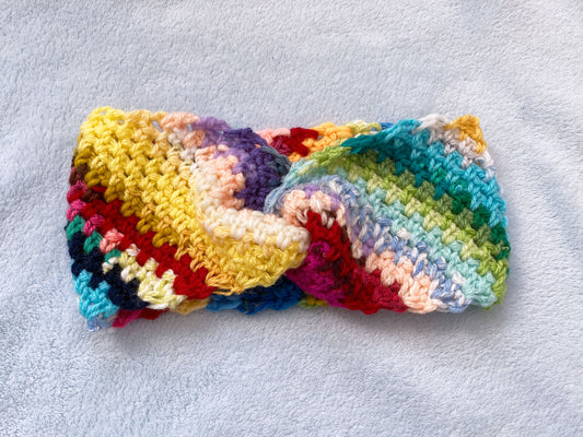 Rainbow earwarmer headband