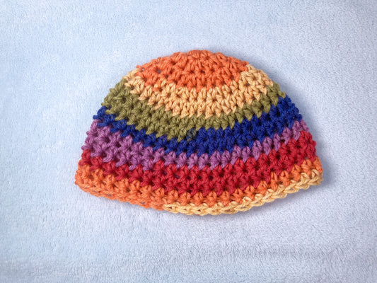 Rainbow baby hat